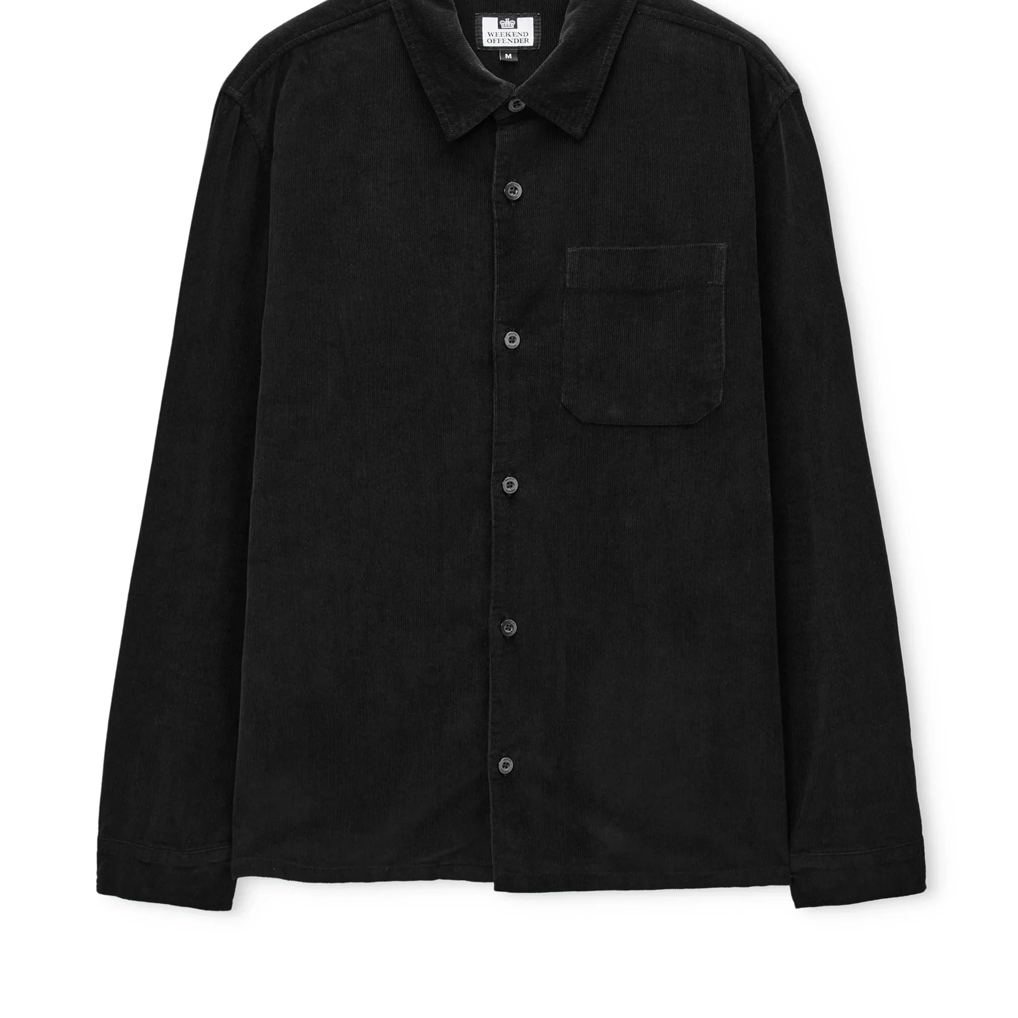 Weekend Offender Welch Cord Shirt (Black)