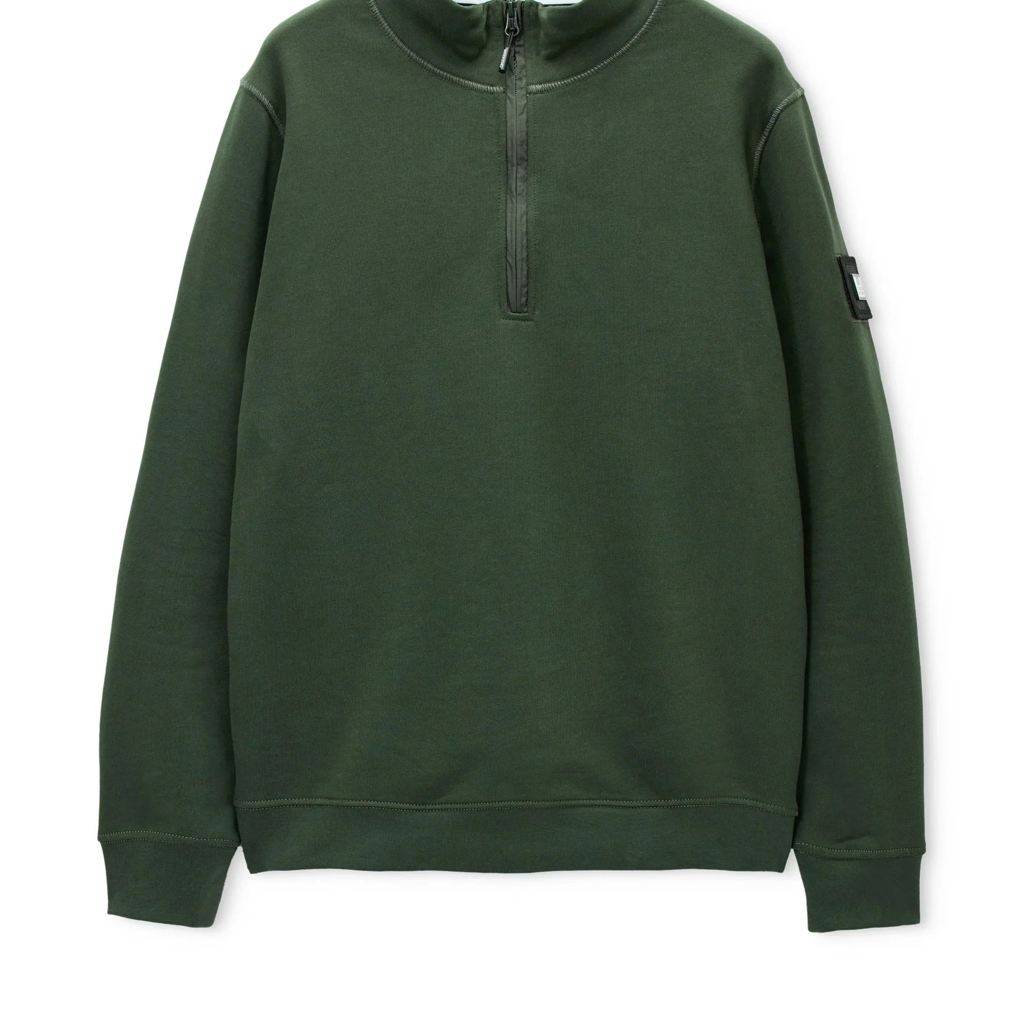 Weekend Offender Kraviz 1/4 Zip Sweatshirt (Black Forest Green)