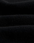 wax london men's Sasso Coat Black Wool