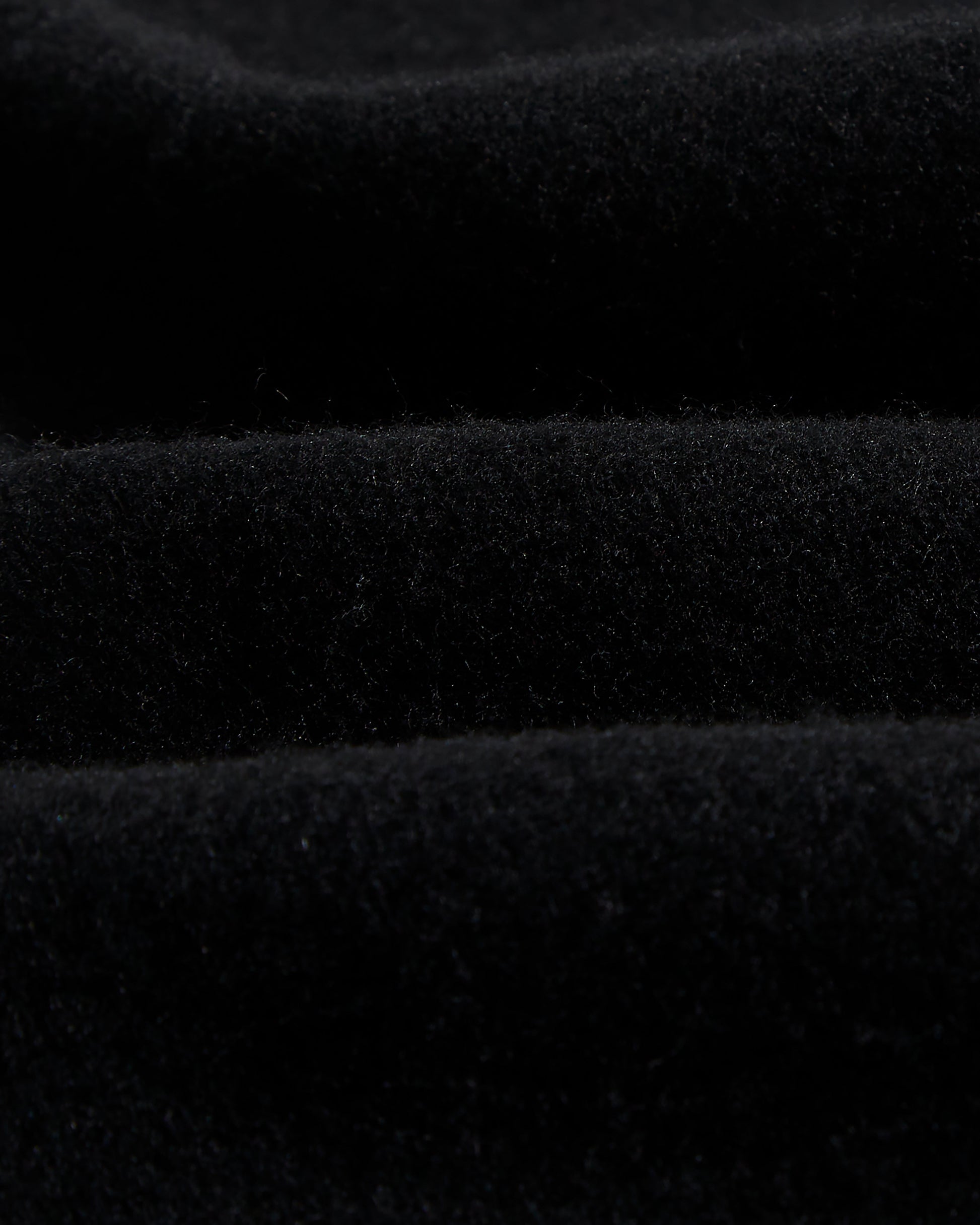 wax london men's Sasso Coat Black Wool