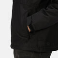 Regatta Hudson Mens Fleece Lined Jacket | Waterproof | Hooded | Black or Navy | S-3XL - Winter Jacket - Logo Free Clothing