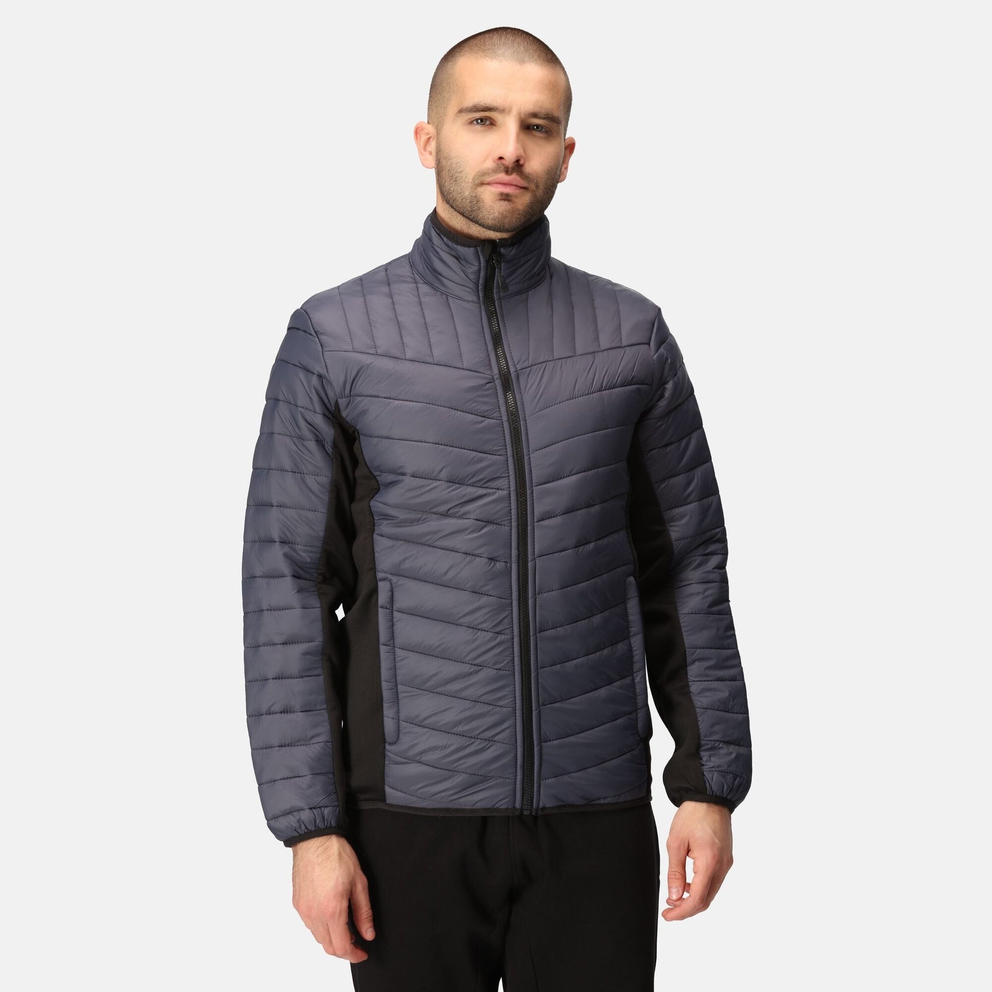 Regatta Tourer Mens Hybrid Jacket | Lightweight | Showerproof | Navy or Black | S-3XL - Summer Jacket - Logo Free Clothing
