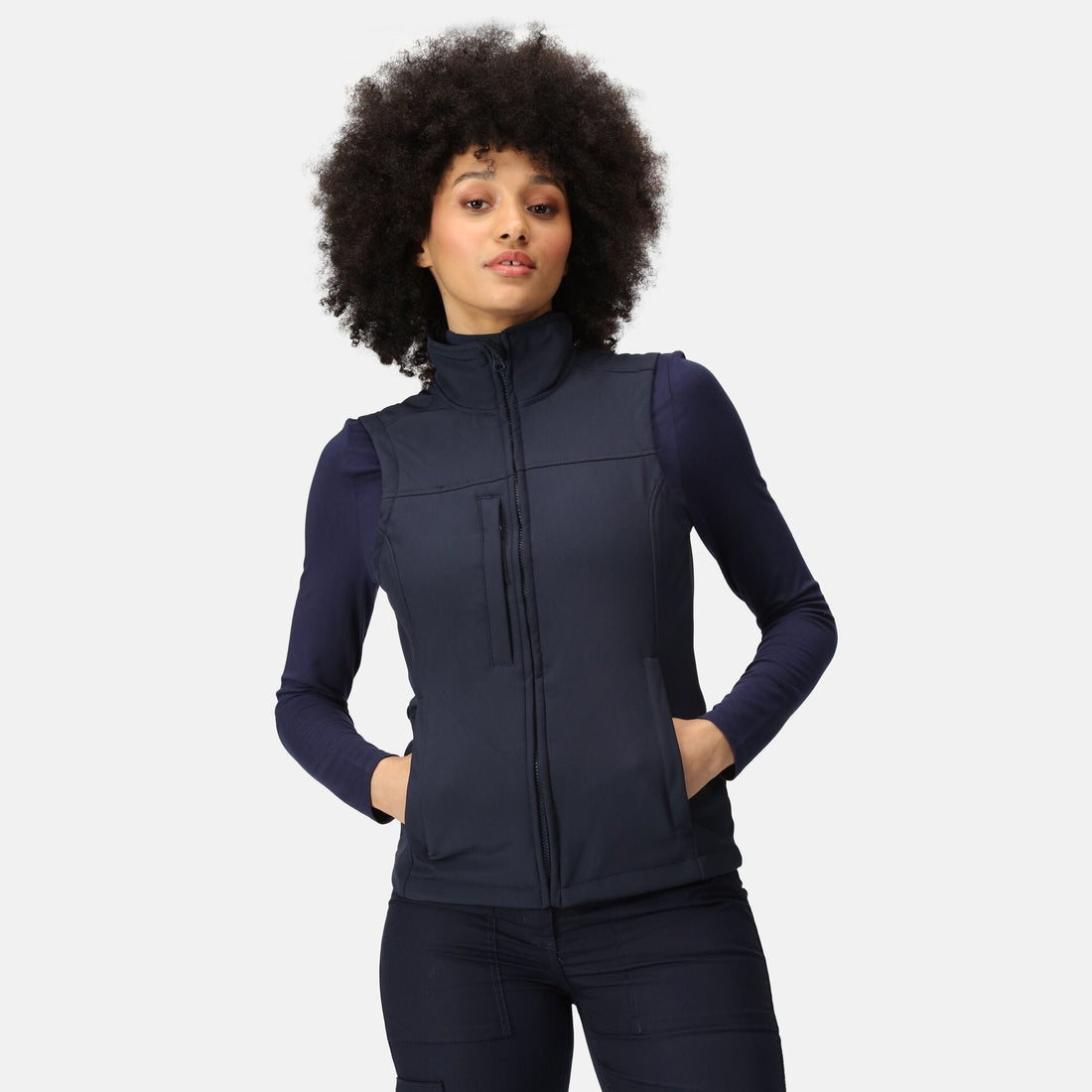Regatta Professional | Flux Ladies Softshell Bodywarmer | Logo Free Clothing