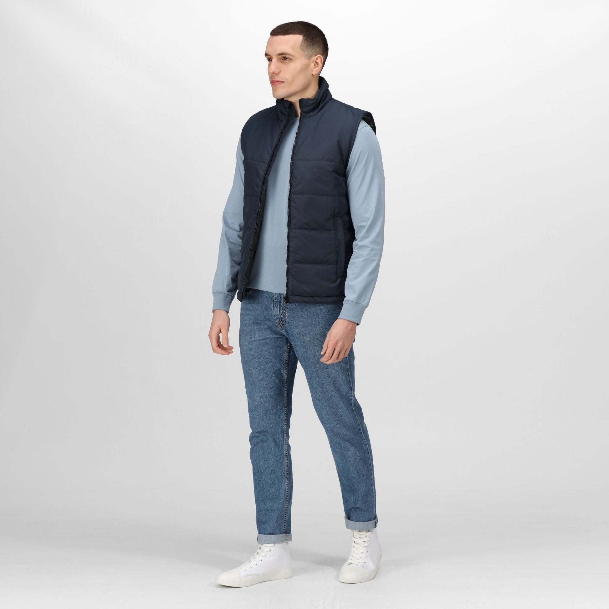 Regatta Access Mens Gilet | Insulated Body Warmer | Showerproof | Navy or Black | XS-3XL - Gilet - Logo Free Clothing
