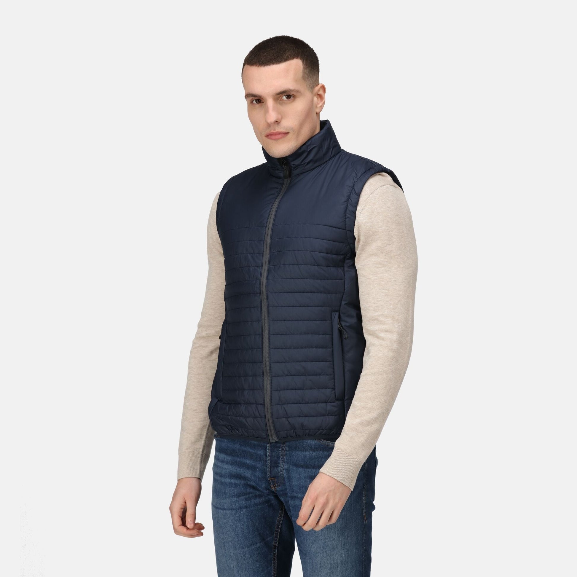 Regatta Honestly Made Mens Recycled Thermal Gilet | Insulated Body Warmer | Black or Navy | S-3XL - Gilet - Logo Free Clothing