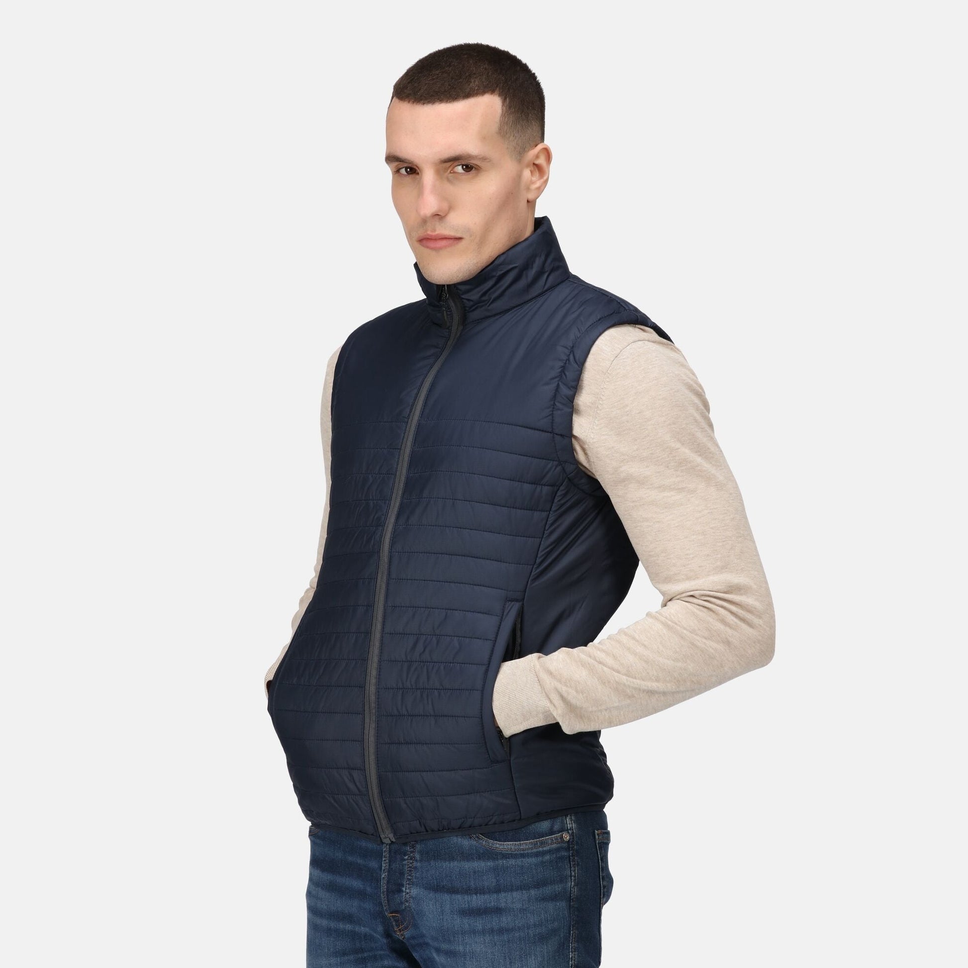 Regatta Honestly Made Mens Recycled Thermal Gilet | Insulated Body Warmer | Black or Navy | S-3XL - Gilet - Logo Free Clothing