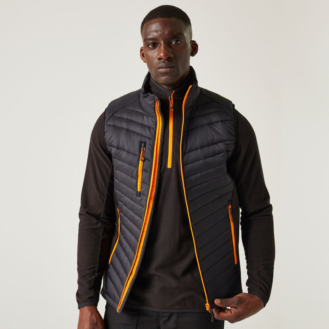 Regatta Navigate Mens Hybrid Gilet | Quilted Stretch Body Warmer | 7 Colours | S-3XL - Gilet - Logo Free Clothing
