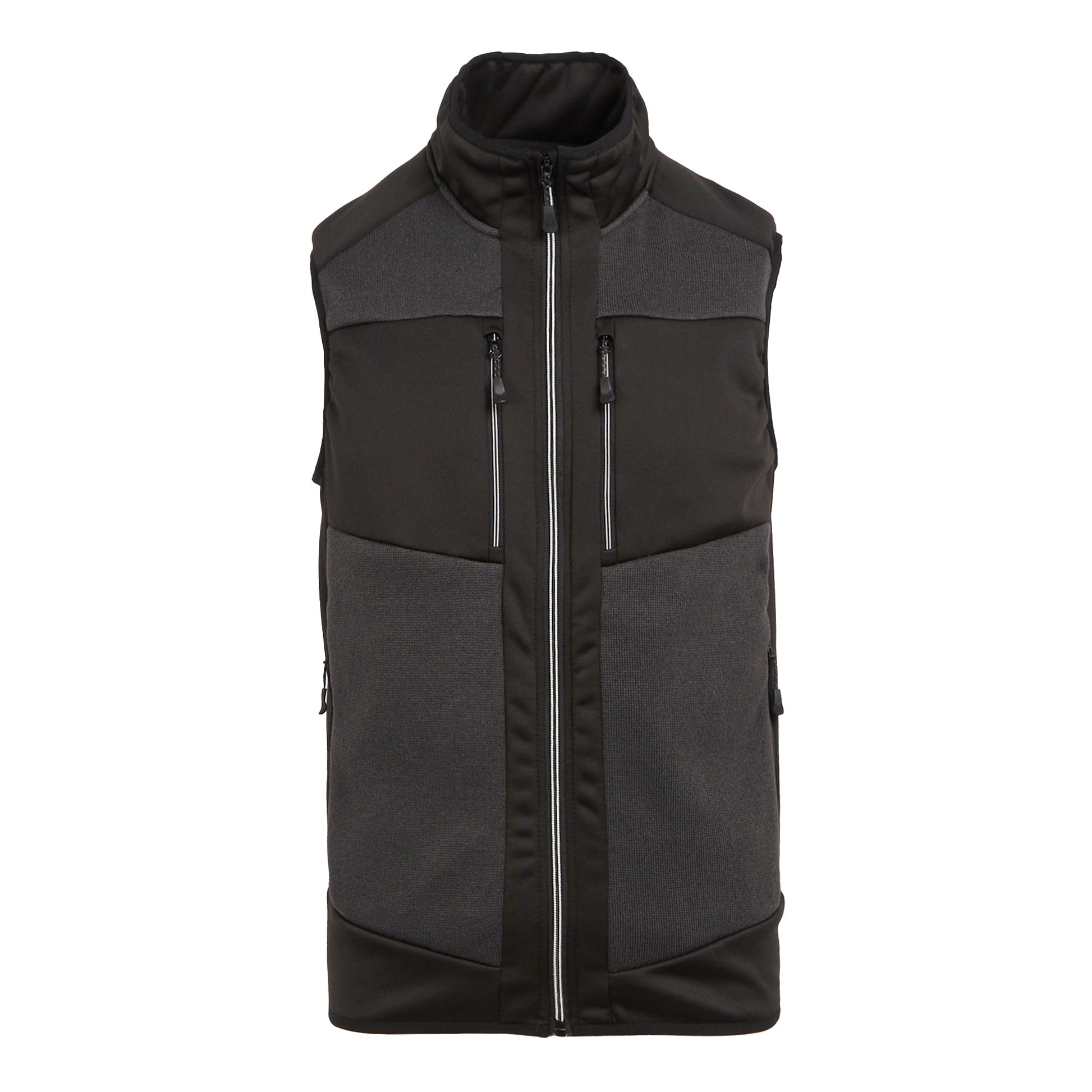 Regatta E-Volve Mens Knit Effect Stretch Gilet | Fleece Body Warmer | 4 Colours | XS-3XL - Gilet - Logo Free Clothing