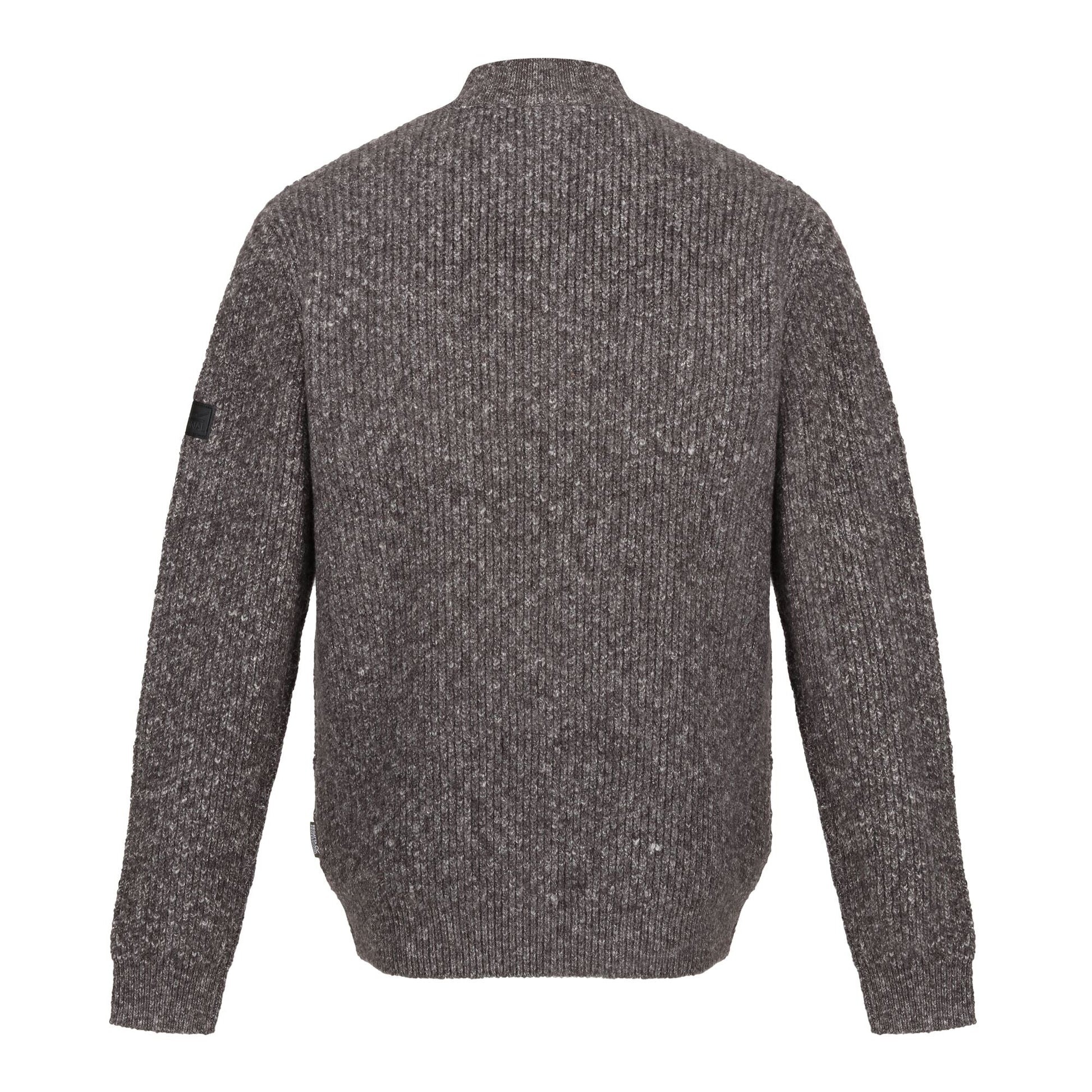 Regatta Solomon Mens Half Zip Knitted Pullover | Heavyweight Jumper | Grey or Navy | S-3XL - Sweatshirt - Logo Free Clothing