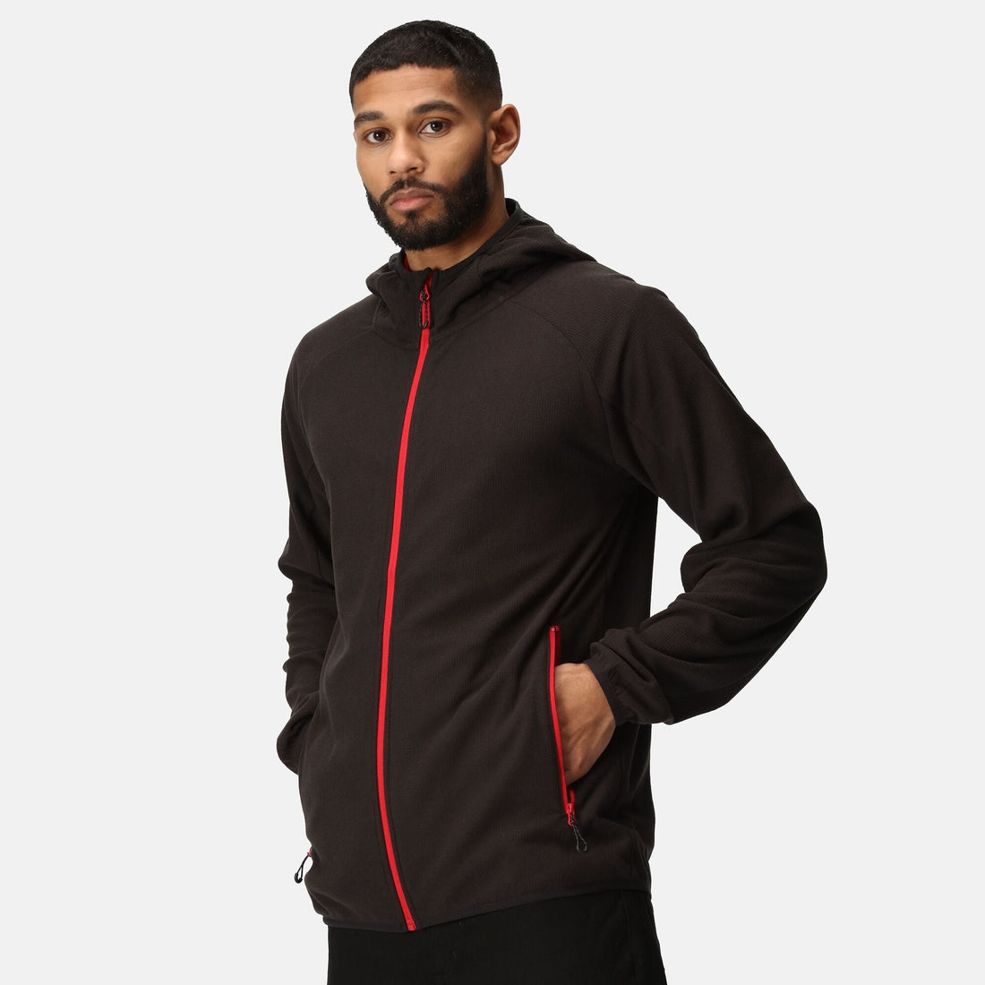 Regatta Navigate Full Zip Mens Fleece | Lightweight | Hooded | Stretch | 7 Colours | S-3XL - Fleece - Logo Free Clothing