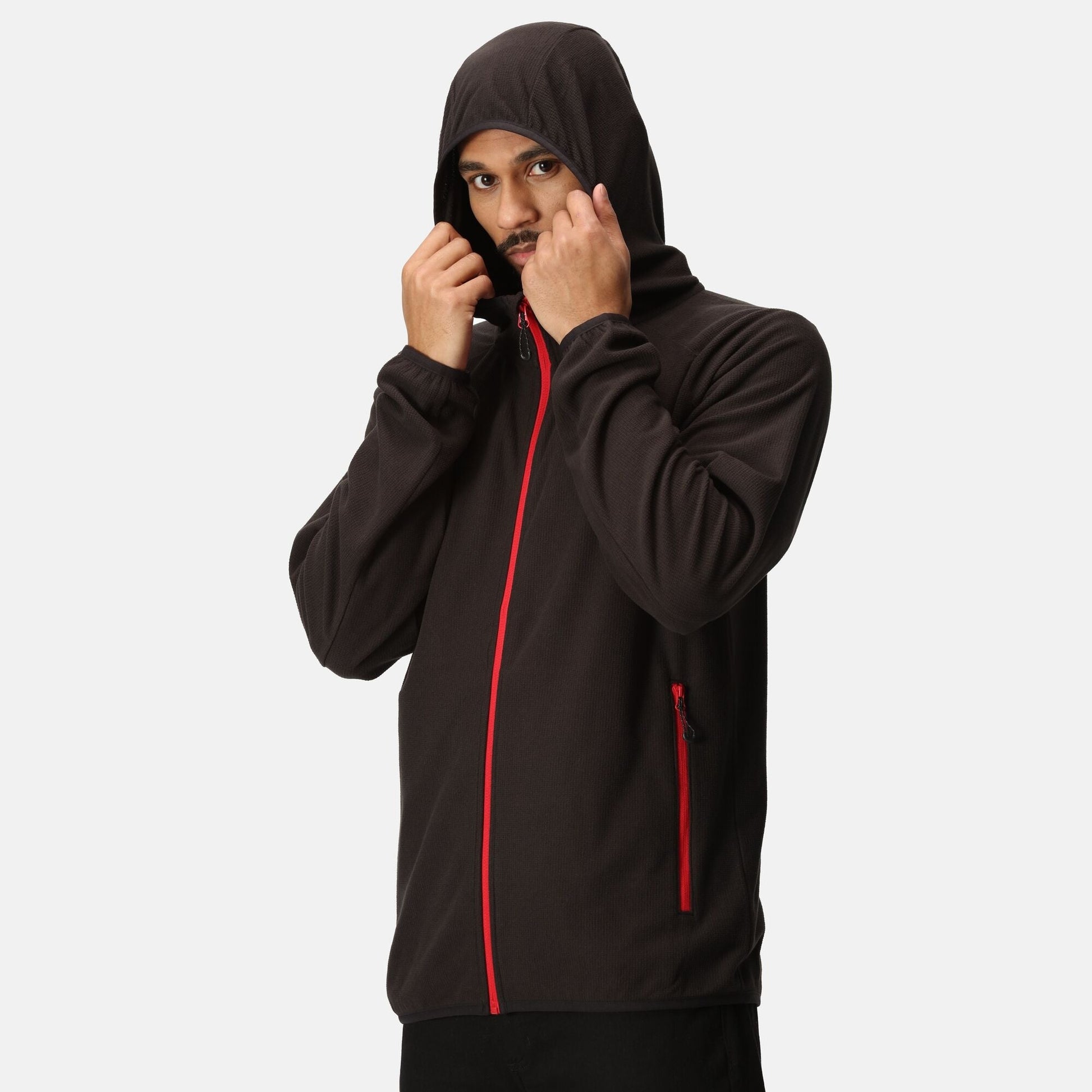 Regatta Navigate Full Zip Mens Fleece | Lightweight | Hooded | Stretch | 7 Colours | S-3XL - Fleece - Logo Free Clothing