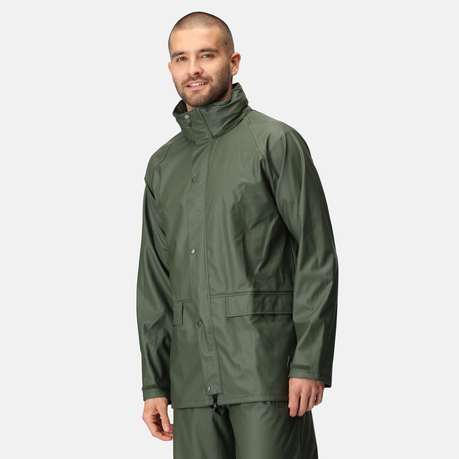 Regatta Stormflex II Mens Waterproof Jacket | Hooded | Breathable | Olive or Navy | S-4XL - Winter Jacket - Logo Free Clothing