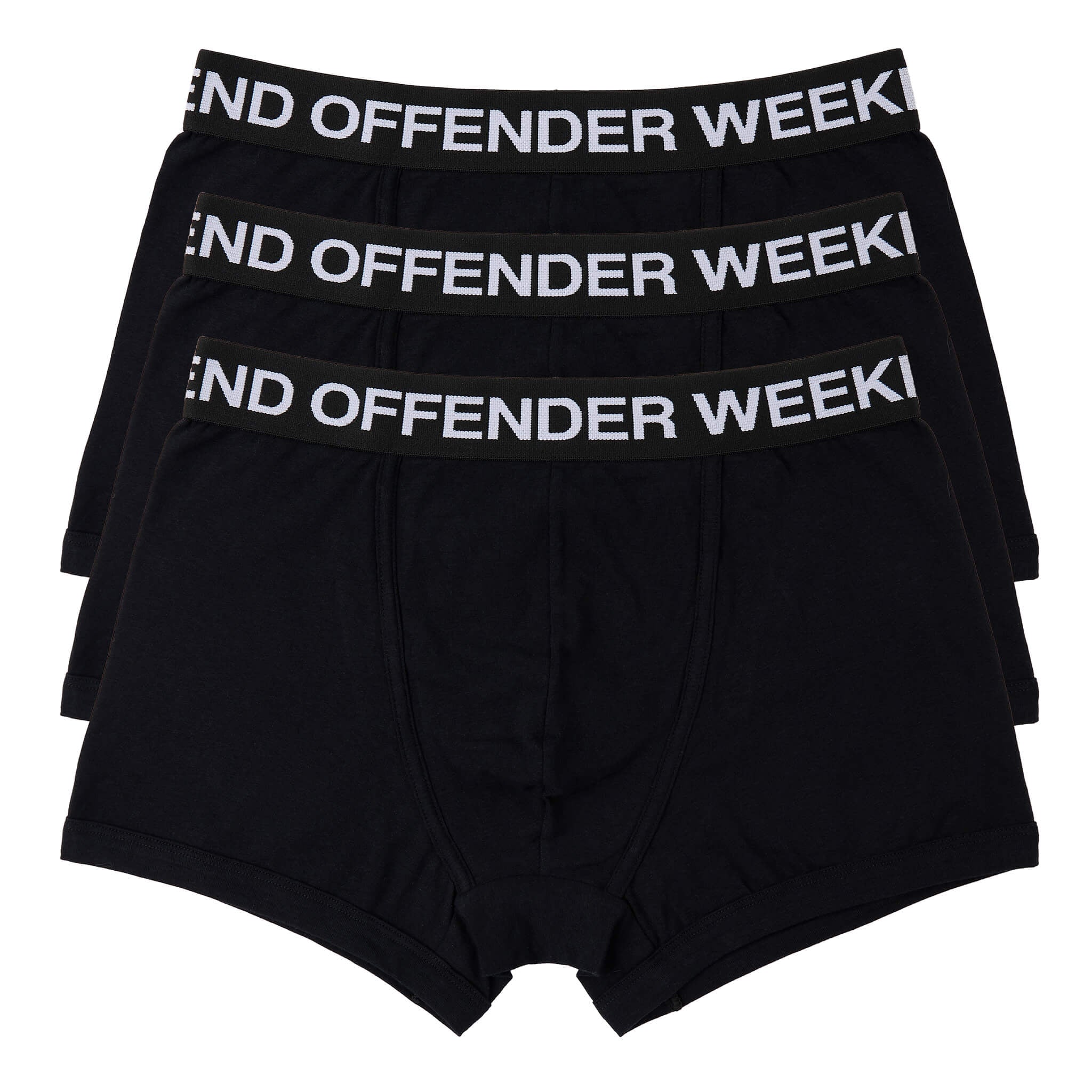 Weekend Offender Boxer Shorts Pack of 3 (Black)