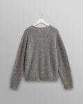 wax london men's Alban - Grey Marl Mohair Blend Cardigan