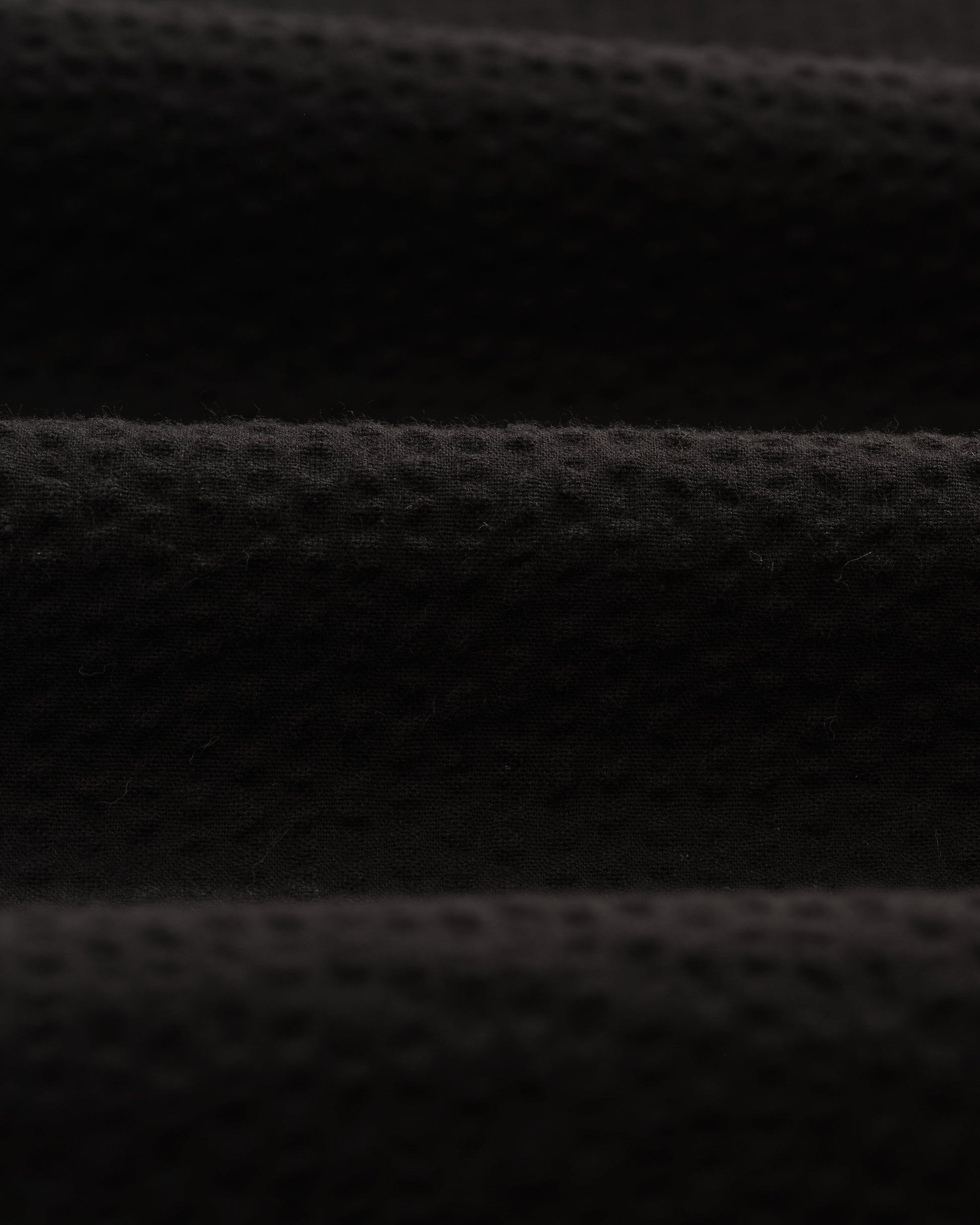 wax london men's Alp - Black Seersucker Trousers