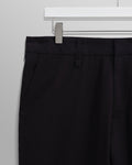 wax london men's Alp - Black Seersucker Trousers