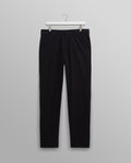 wax london men's Alp - Black Seersucker Trousers