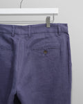 wax london men's Alp - Mid-Blue Linen Trousers
