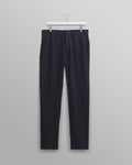 wax london men's Alp - Midnight Navy Linen Trousers