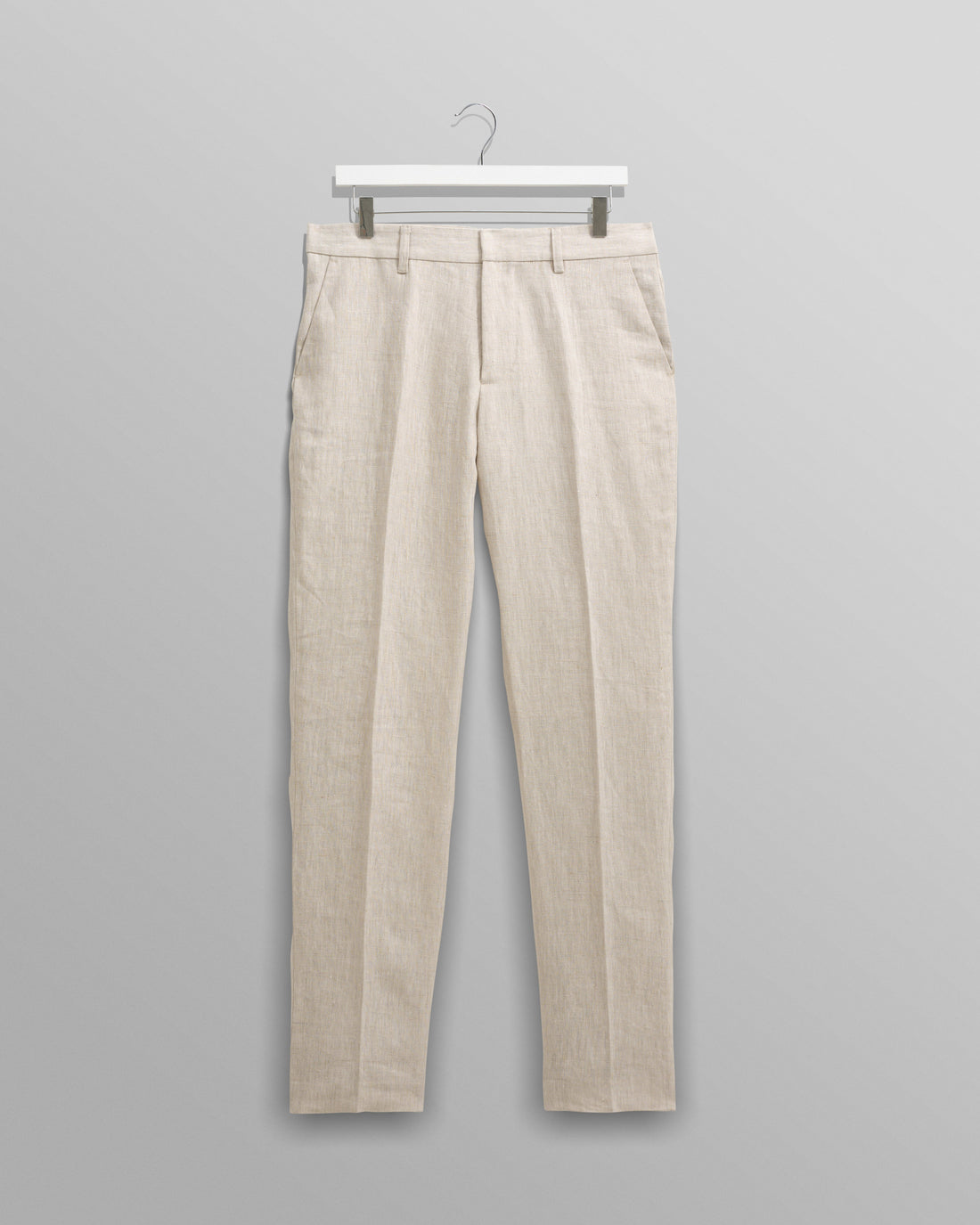 wax london men's Alp - Natural Linen Trousers