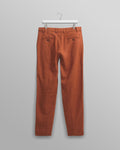 wax london men's Alp - Rust Linen Trousers