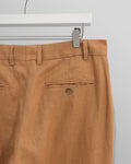 wax london men's Alp - Tan Linen Trousers