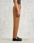 wax london men's Alp - Tan Linen Trousers