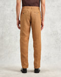 wax london men's Alp - Tan Linen Trousers
