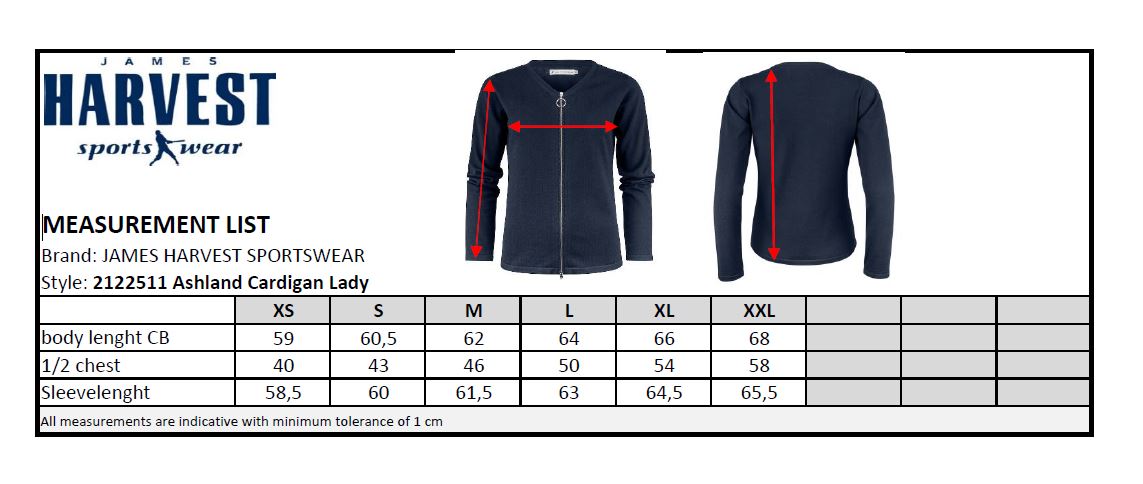 James Harvest Ashland Ladies Zip-Up Jumper | Full Zip Knitwear | Organic Cotton | 3 Colours | XS-2XL - Knitwear - Logo Free Clothing