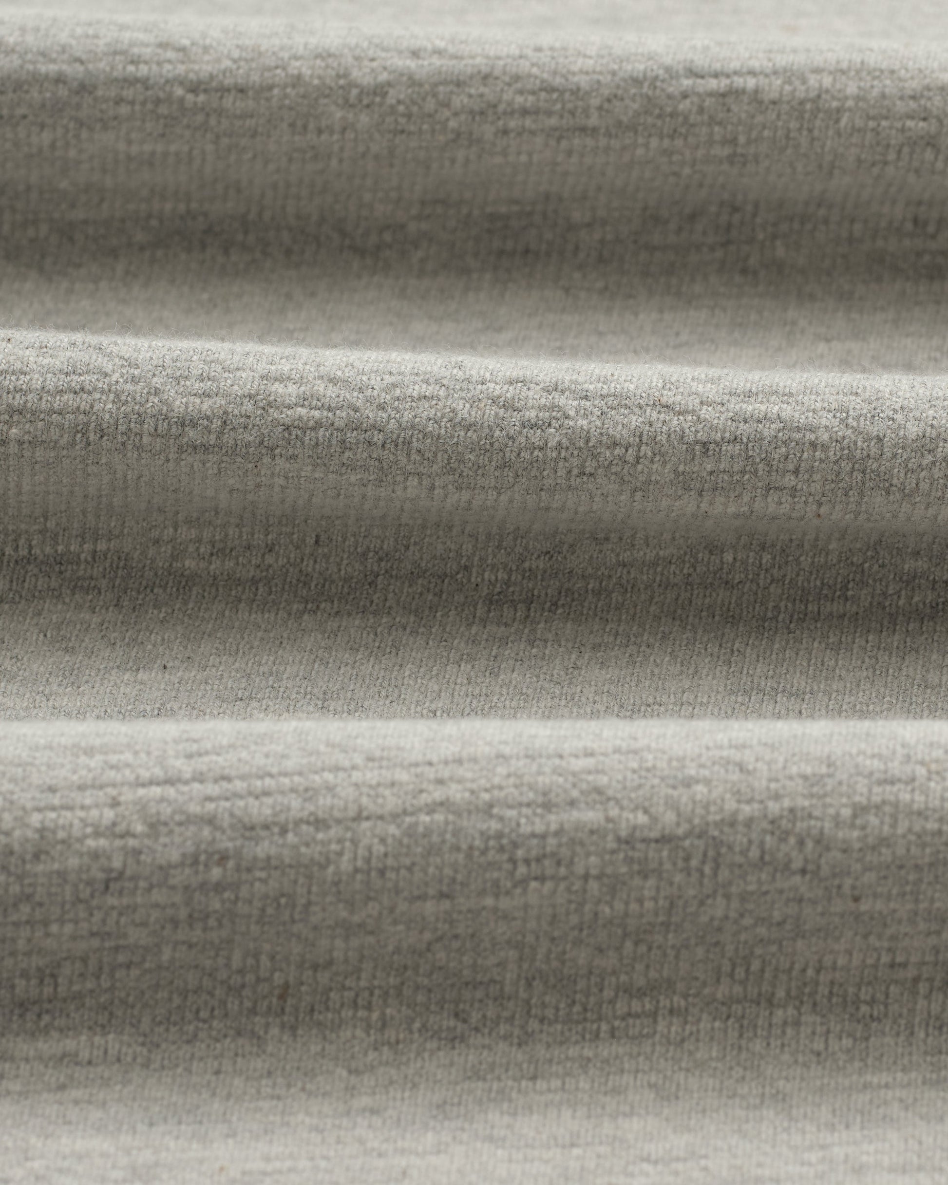 wax london men's Atwood - Grey Marl Textured Organic Cotton Polo Shirt