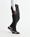 wax london men's Aubyn - Charcoal Wool Blend Twill Pleated Trousers