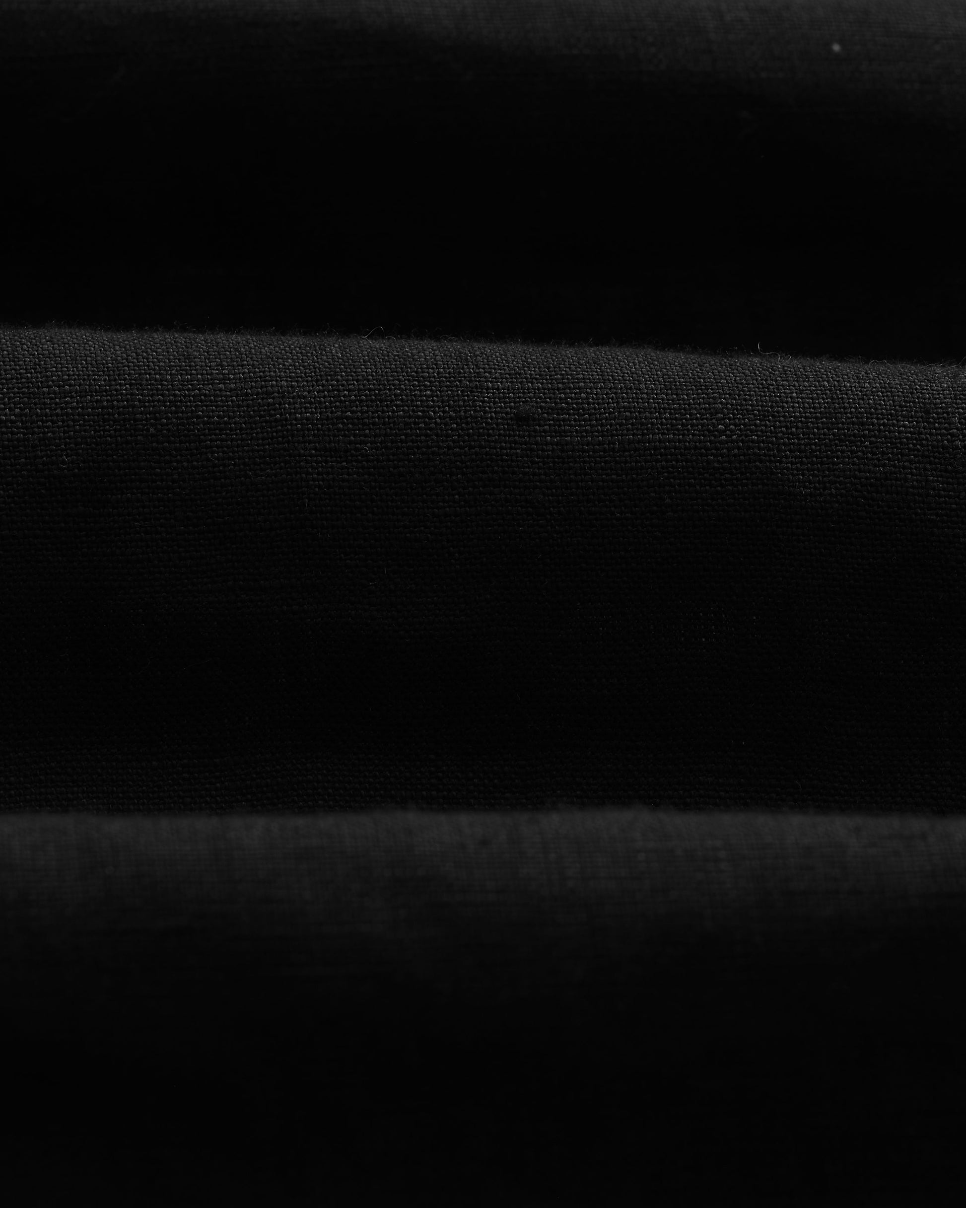 wax london men's Bartlett - Washed Black Linen Short-Sleeve Shirt