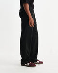 wax london men's Bayham - Black Viscose Trousers