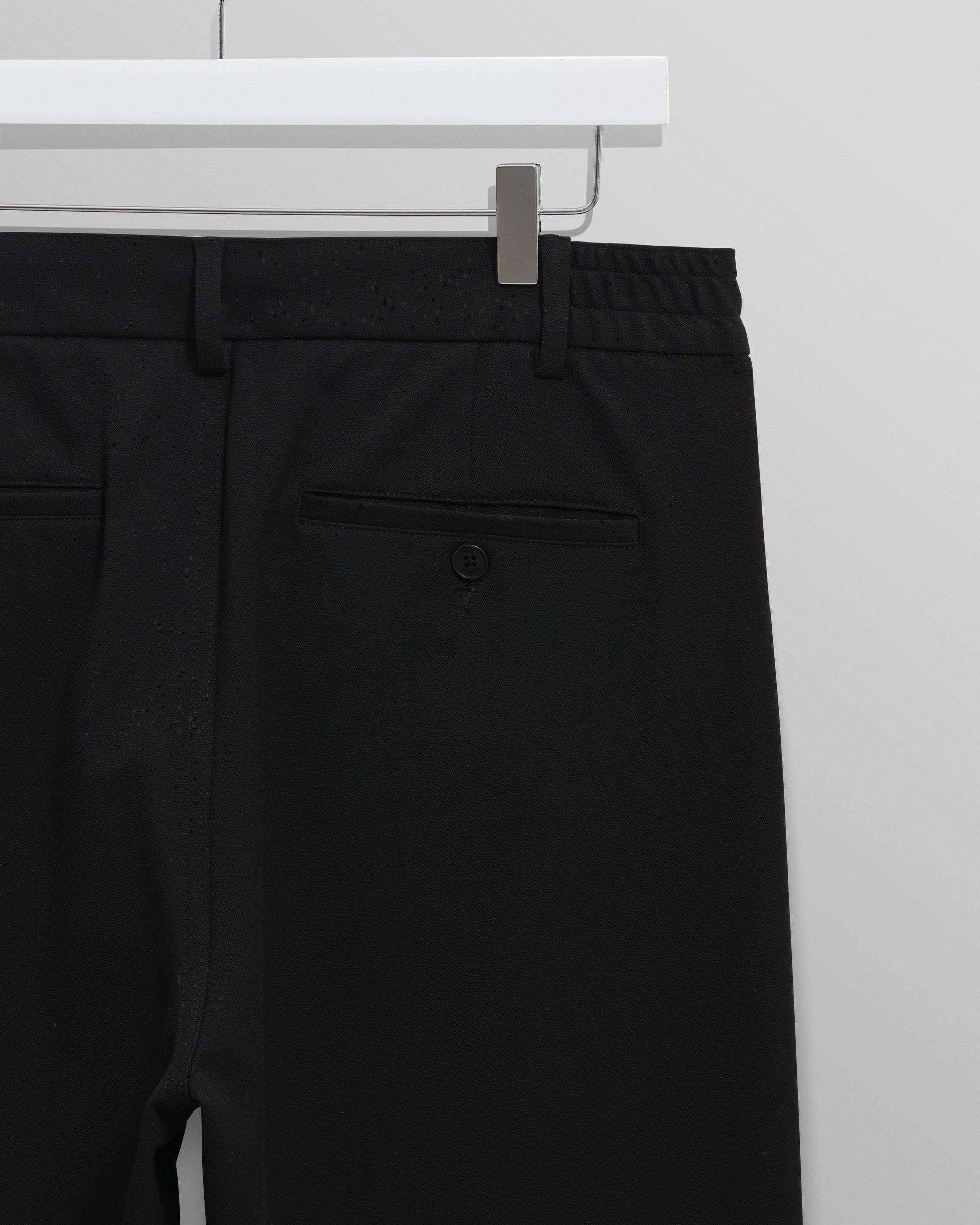 wax london men's Bayham - Black Viscose Trousers