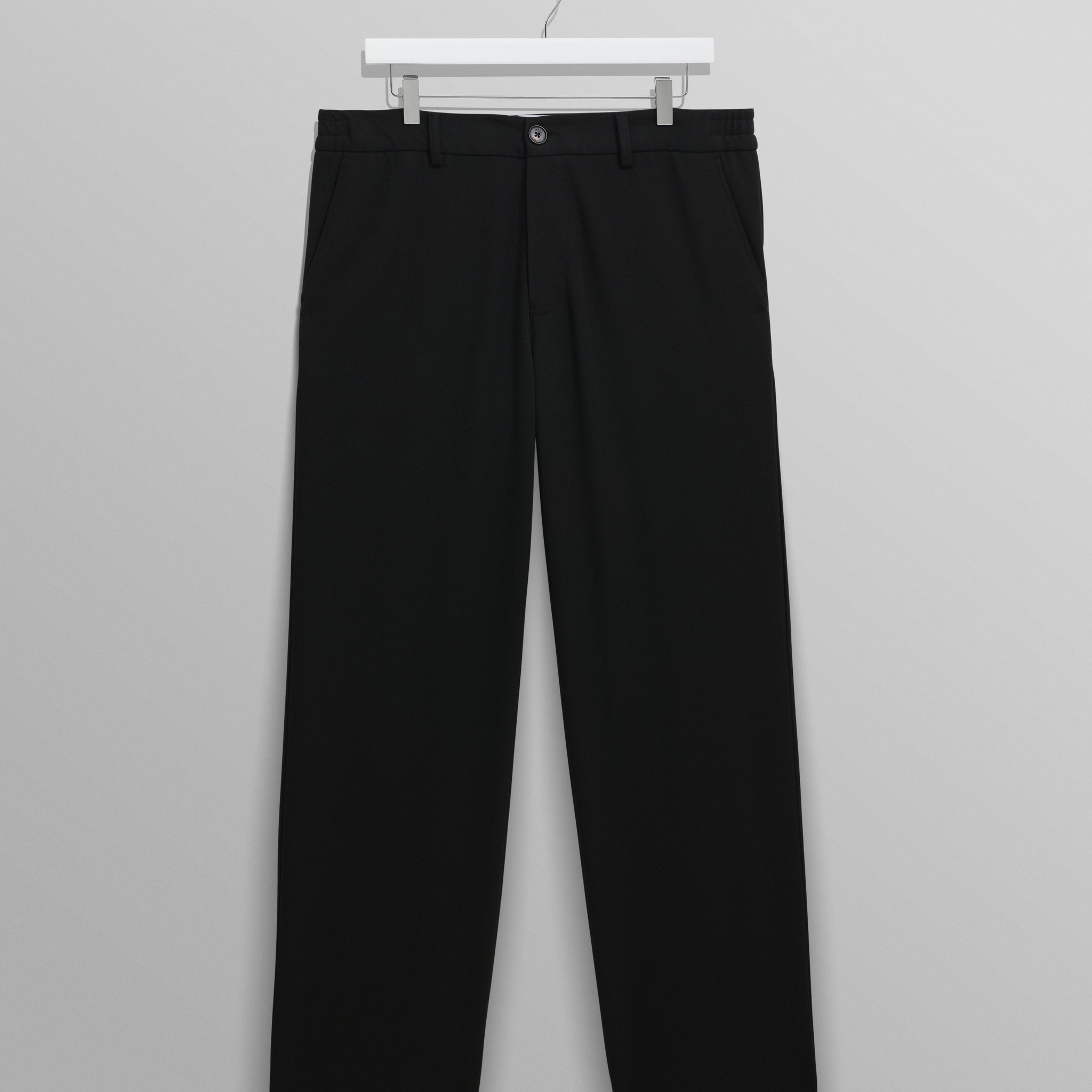 wax london men's Bayham - Black Viscose Trousers