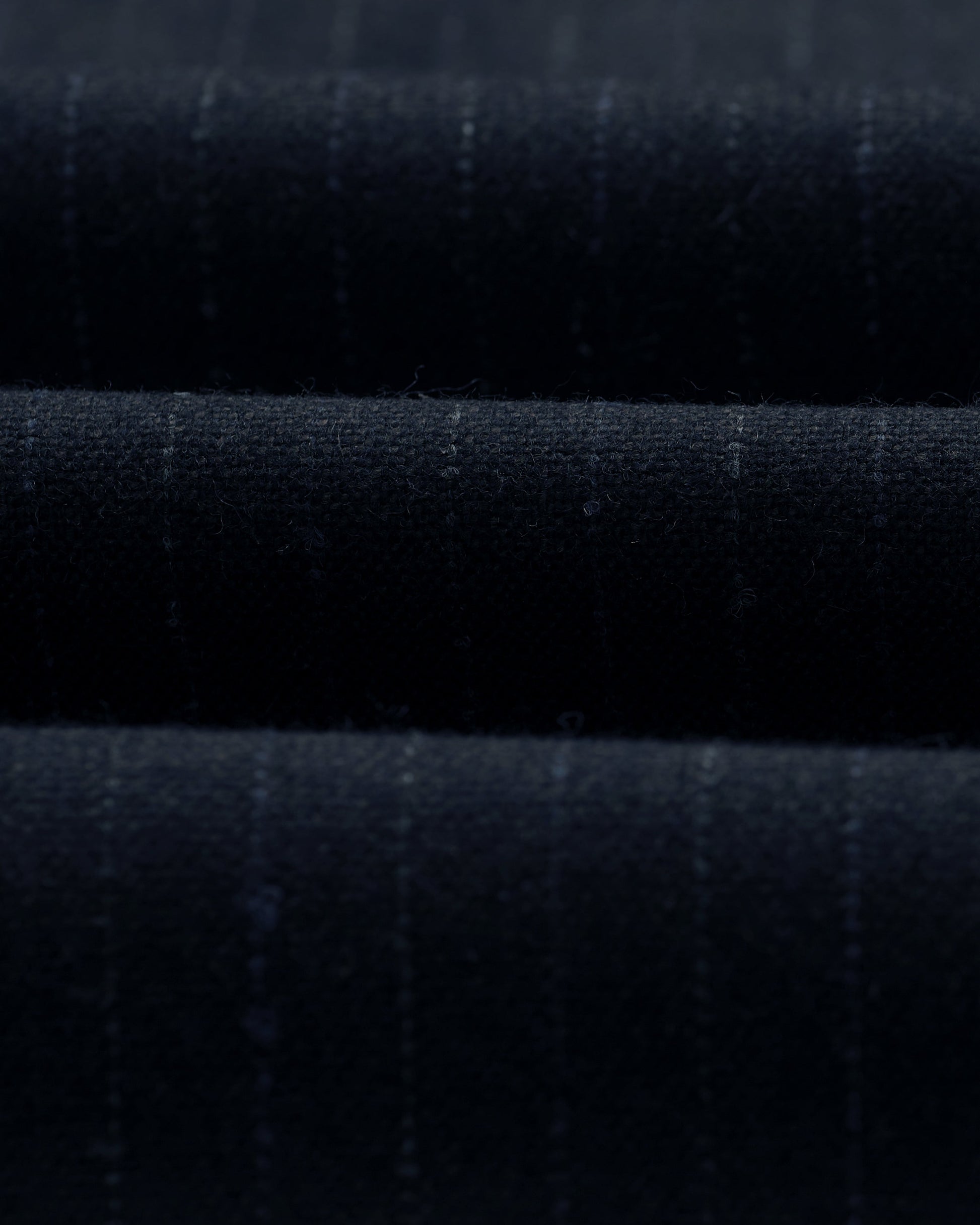 wax london men's Bayham - Navy Wool Blend Pinstripe Trousers