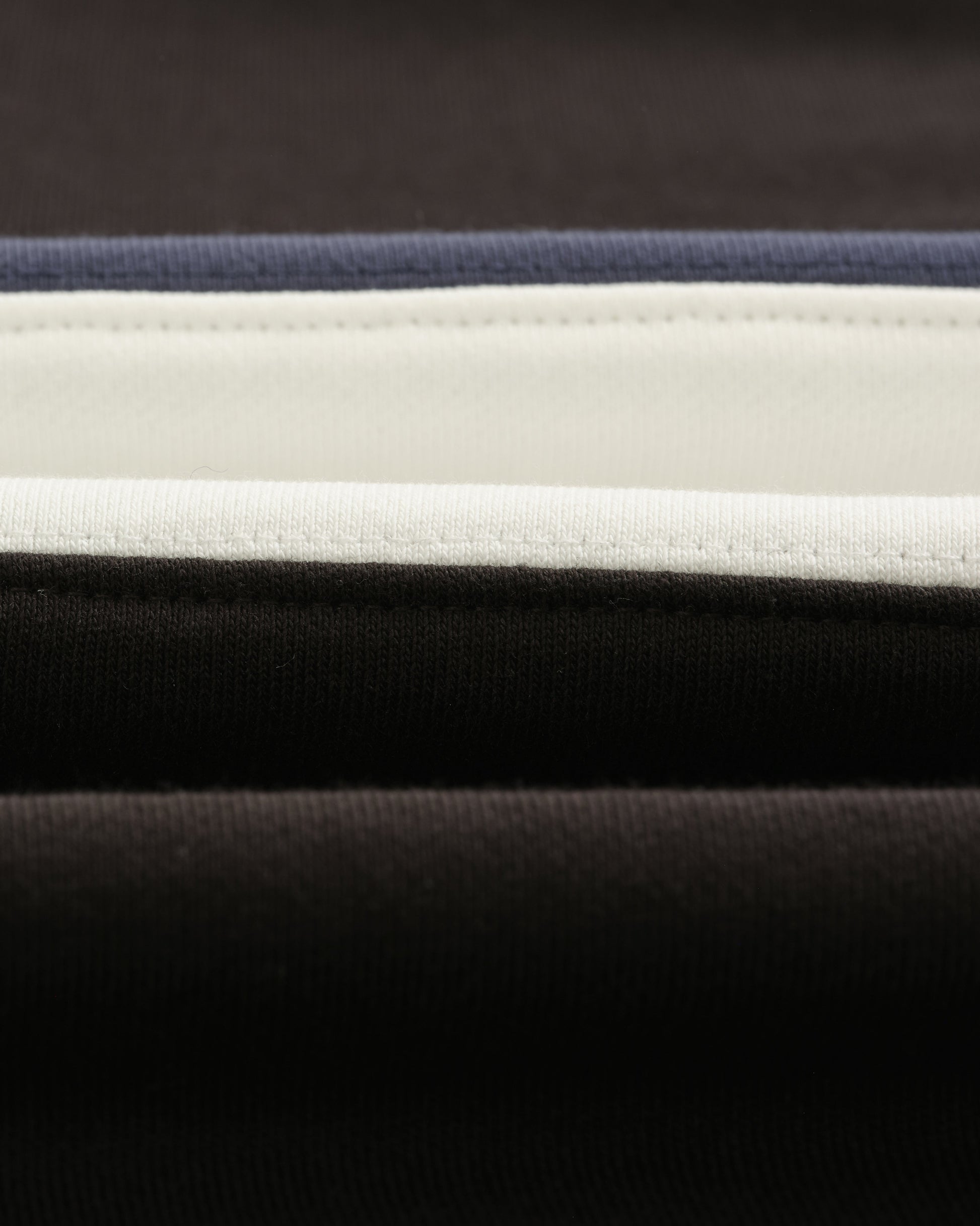 wax london men's Bow - Black Striped Organic Cotton Rugby Shirt