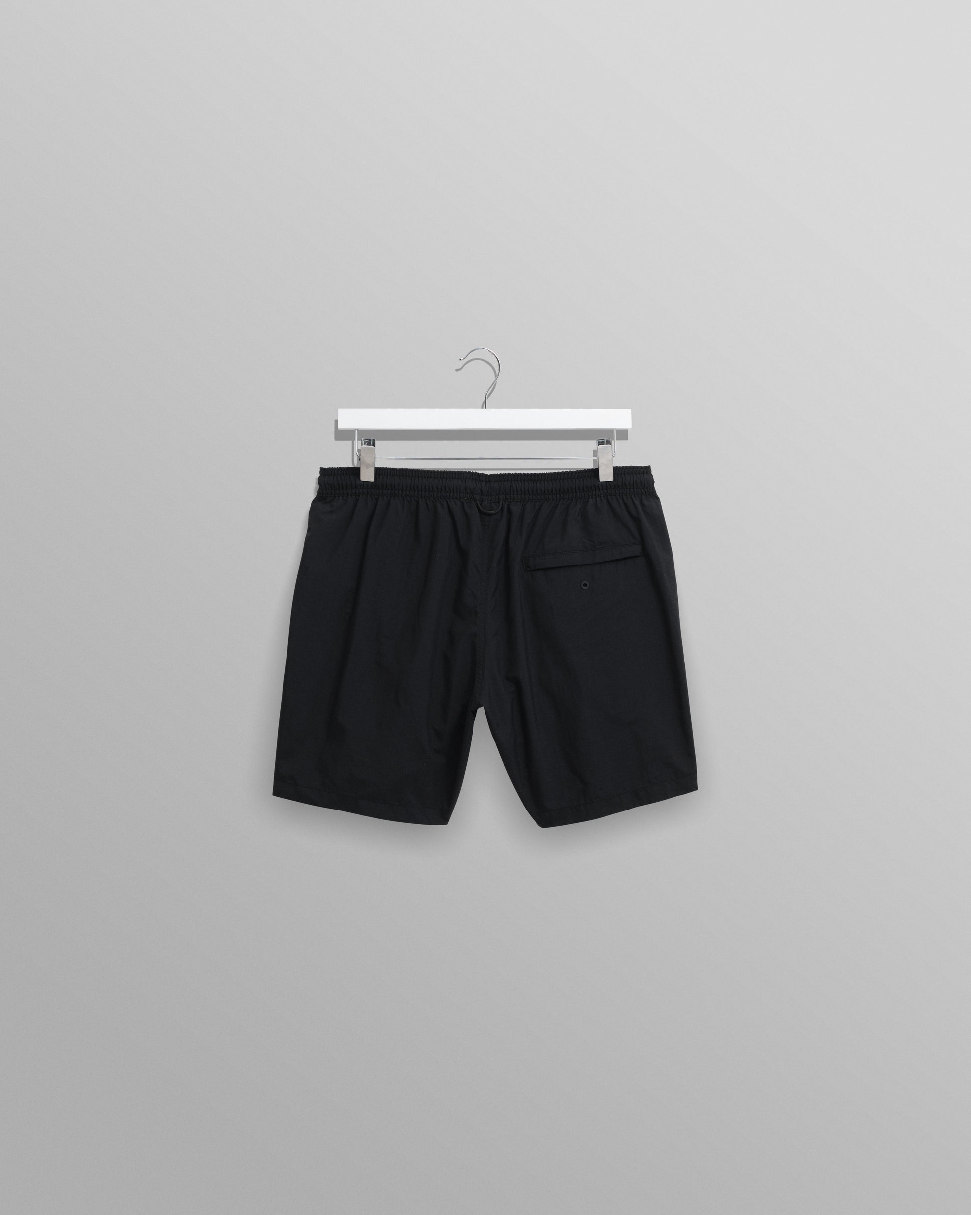 wax london men's Brockwell - Black Logo Swim Shorts