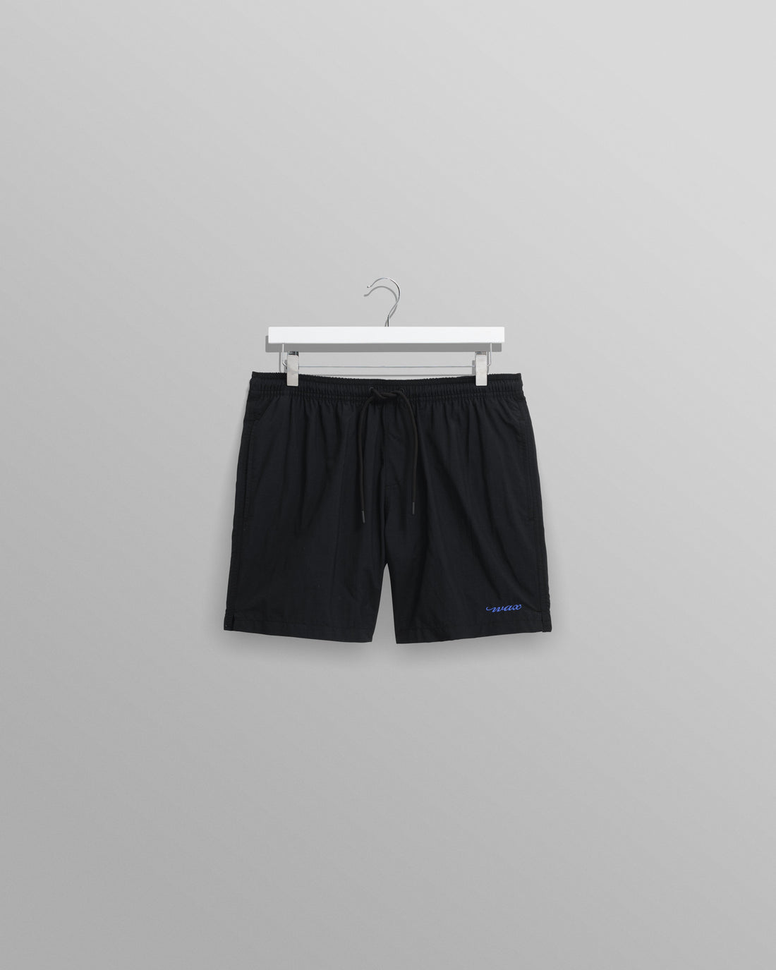 wax london men's Brockwell - Black Logo Swim Shorts