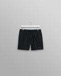 wax london men's Brockwell - Black Logo Swim Shorts