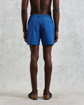 wax london men's Brockwell - Bright Blue Logo Swim Shorts