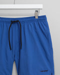 wax london men's Brockwell - Bright Blue Logo Swim Shorts