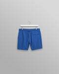 wax london men's Brockwell - Bright Blue Logo Swim Shorts