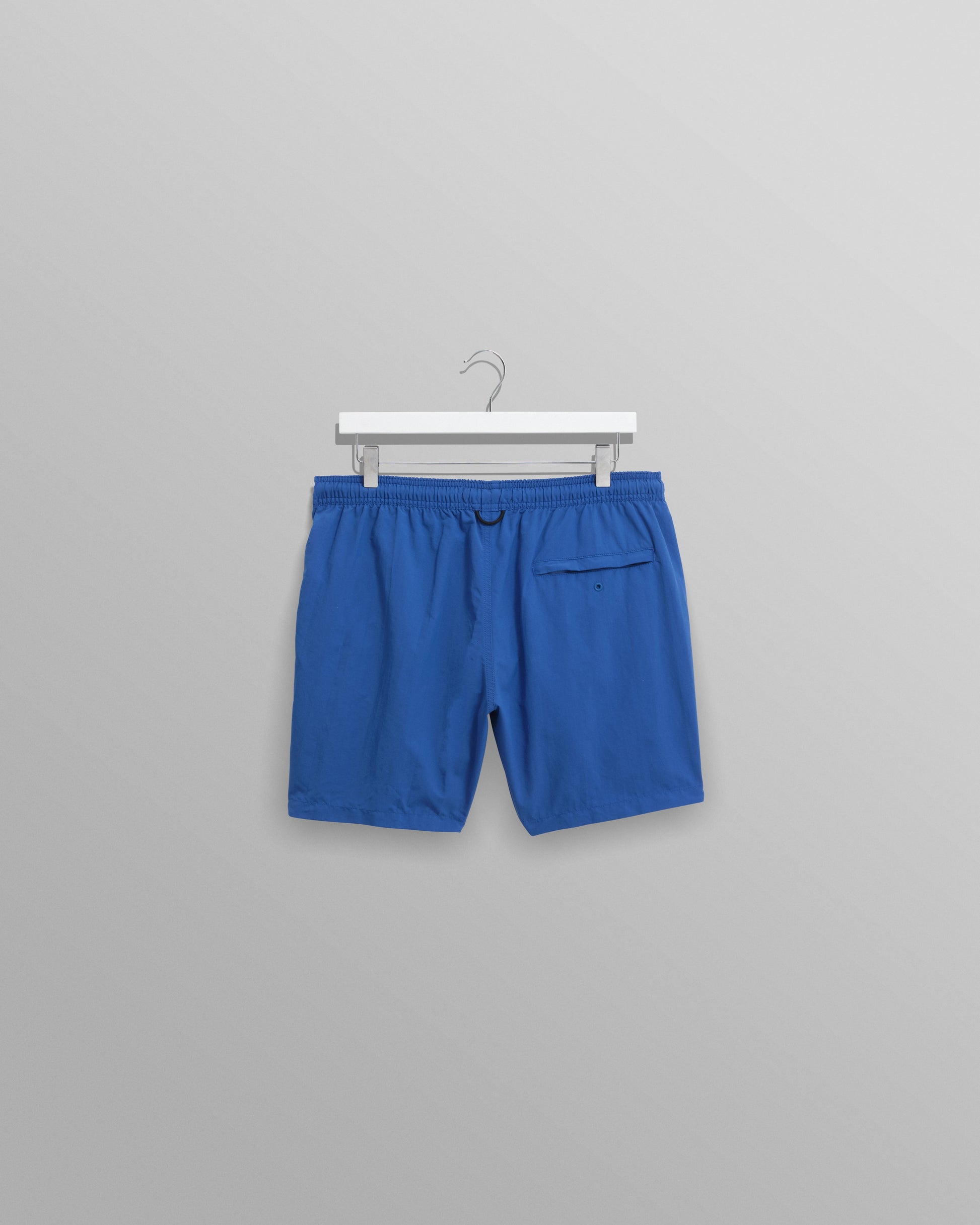 wax london men's Brockwell - Bright Blue Logo Swim Shorts