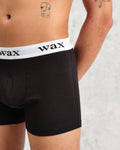 wax london men's Brodie - Black Stretch Cotton Boxers