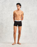 wax london men's Brodie - Black Stretch Cotton Boxers