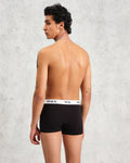 wax london men's Brodie - Black Stretch Cotton Boxers
