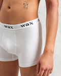 wax london men's Brodie - White Stretch Cotton Boxers