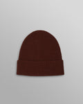 wax london men's Brook - Brown Single Rib Wool Beanie