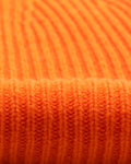 wax london men's Brook - Orange Single Rib Wool Beanie